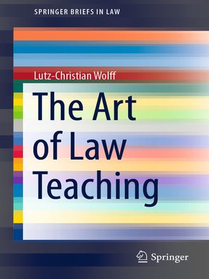 cover image of The Art of Law Teaching